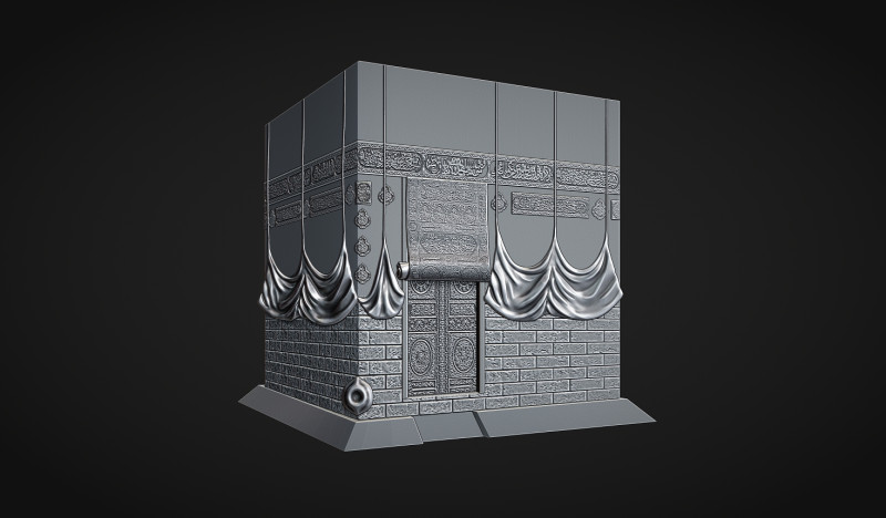 The Kaaba Bas Relief 3D Принт Модель .c4d .max .obj .3ds .fbx .stl .blend 