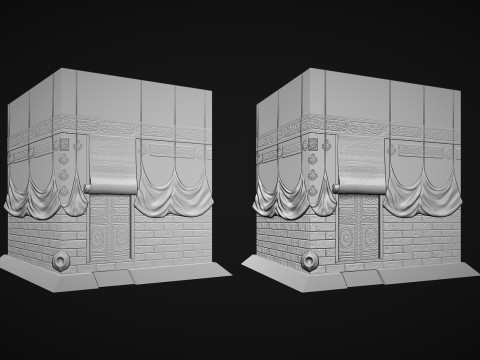 The Kaaba Bas Relief 3D Принт Модель