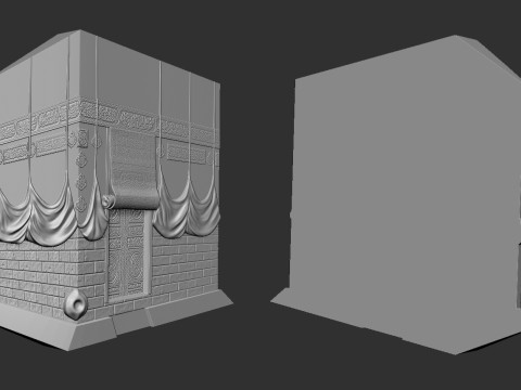 The Kaaba Bas Relief 3D Принт Модель