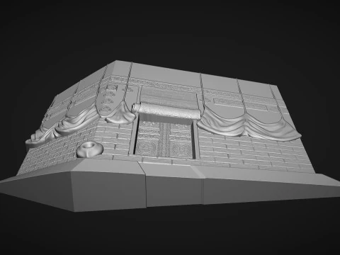 The Kaaba Bas Relief 3D Print Model