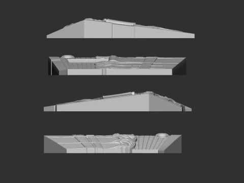 The Kaaba Bas Relief 3D Print Model