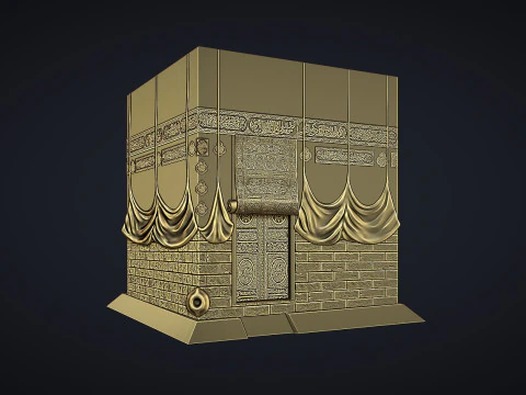 The Kaaba Bas Relief 3D Print Model