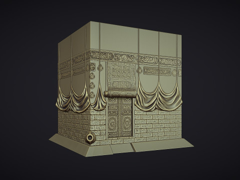 The Kaaba Bas Relief 3D Принт Модель
