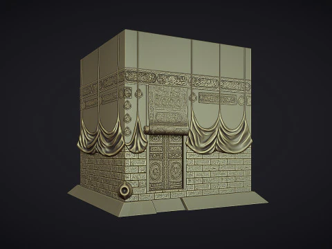 The Kaaba Bas Relief 3D Print Model