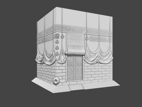 The Kaaba Bas Relief 3D Print Model