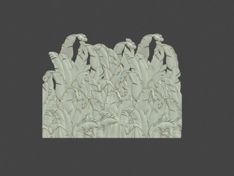 Banana Leaves Wall Decor 3Dプリントモデル