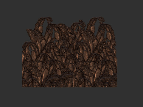 Banana Leaves Wall Decor 3Dプリントモデル