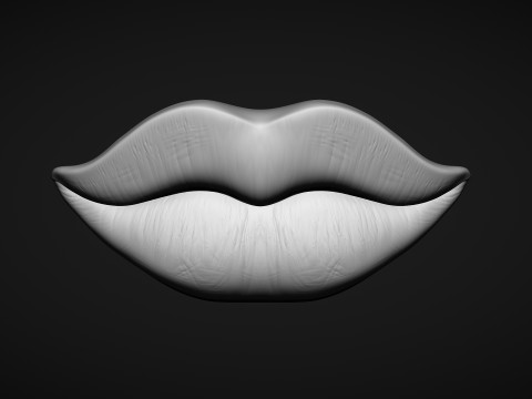 Figurine Lips Model Cetak 3D