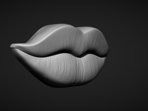 Figurine Lips Model Cetak 3D