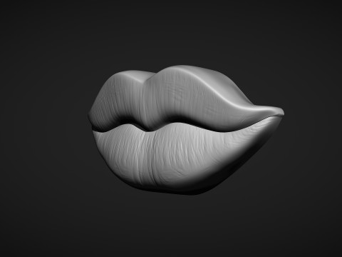 Figurine Lips Model Cetak 3D