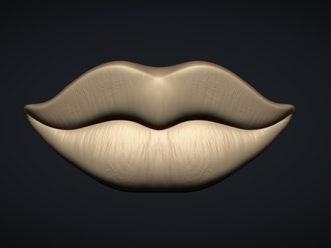 Figurine Lips Model Cetak 3D