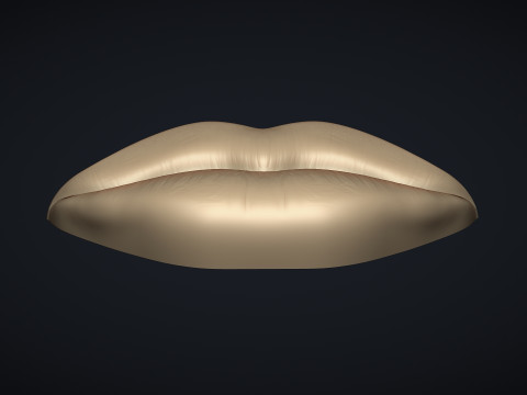 Figurine Lips Model Cetak 3D