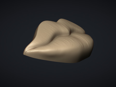 Figurine Lips Model Cetak 3D