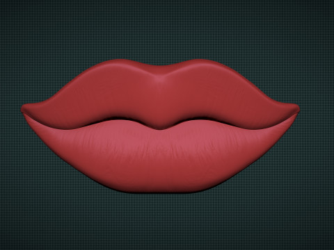 Figurine Lips 3D Print Model