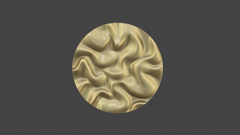 Drapery Circle Wall Art Panel Modelo de impresión 3D .c4d .max .obj .3ds .fbx .stl .blend 