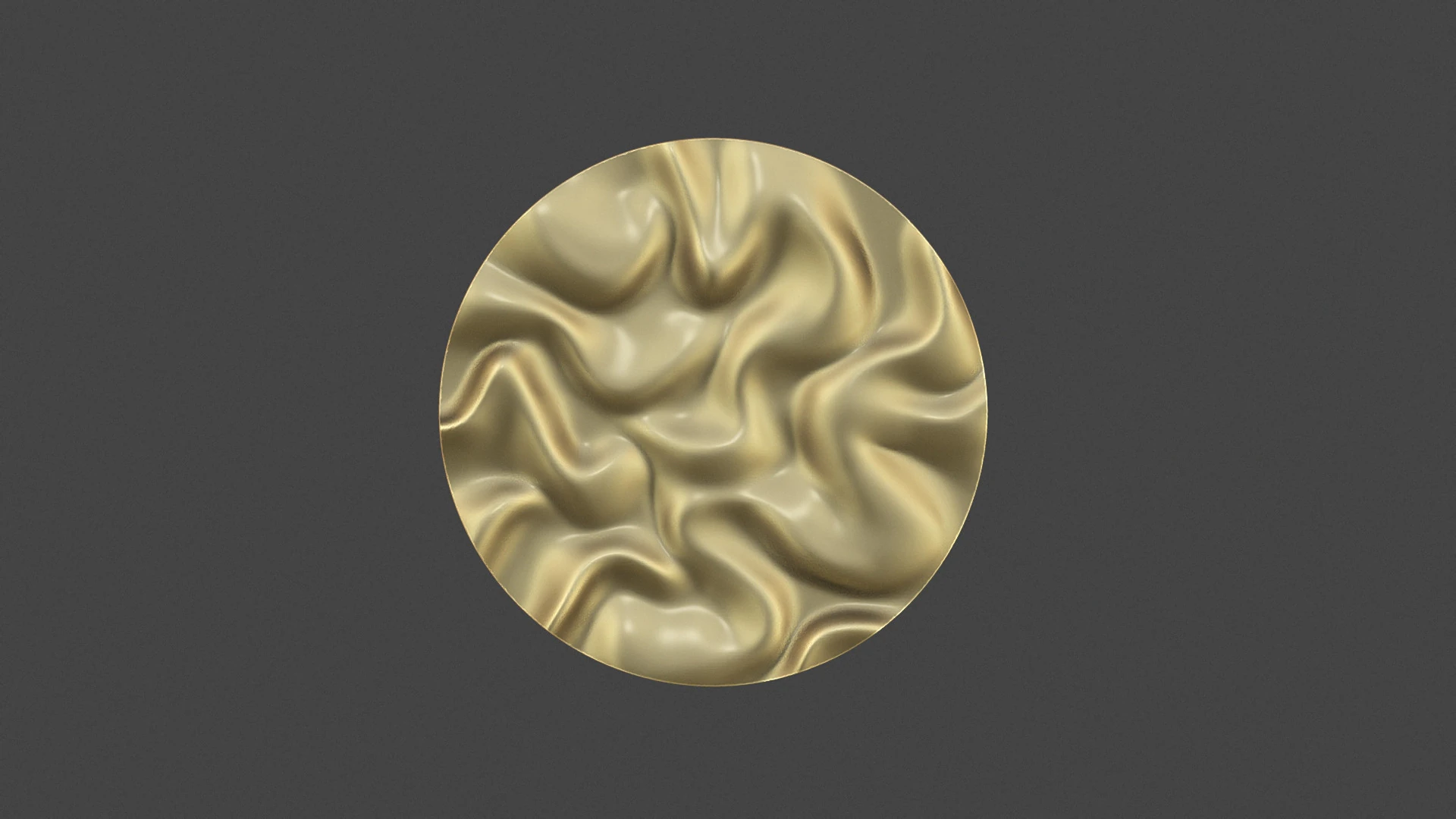 Drapery Circle Wall Art Panel 3D Print Model .c4d .max .obj .3ds .fbx .stl .blend 
