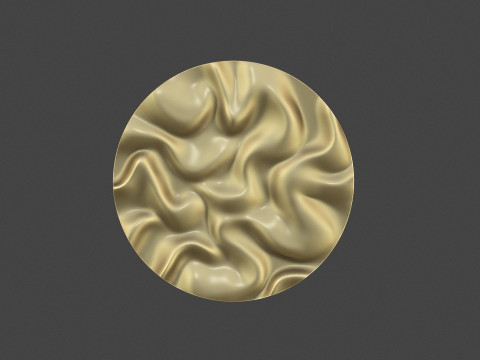 Drapery Circle Wall Art Panel 3D Принт Модель
