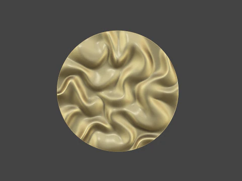 Настінне художнє панно Drapery Circle 3D Принт Модель