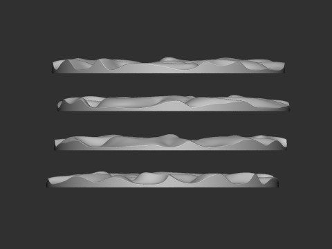 Drapery Circle Wall Art Panel Modelo de impresión 3D