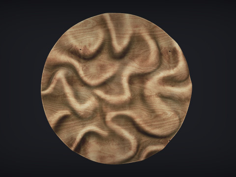 Drapery Circle Wall Art Panel Modelo de impresión 3D