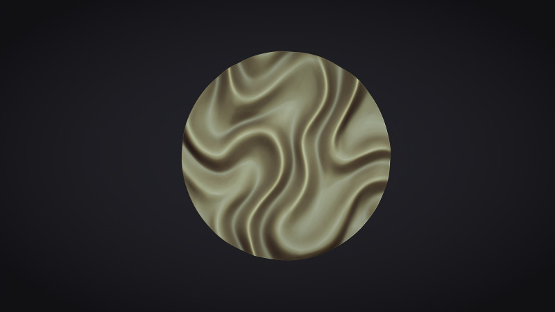 Drapery Circle Wall Art Panel 3D Print Model .c4d .max .obj .3ds .fbx .stl .blend