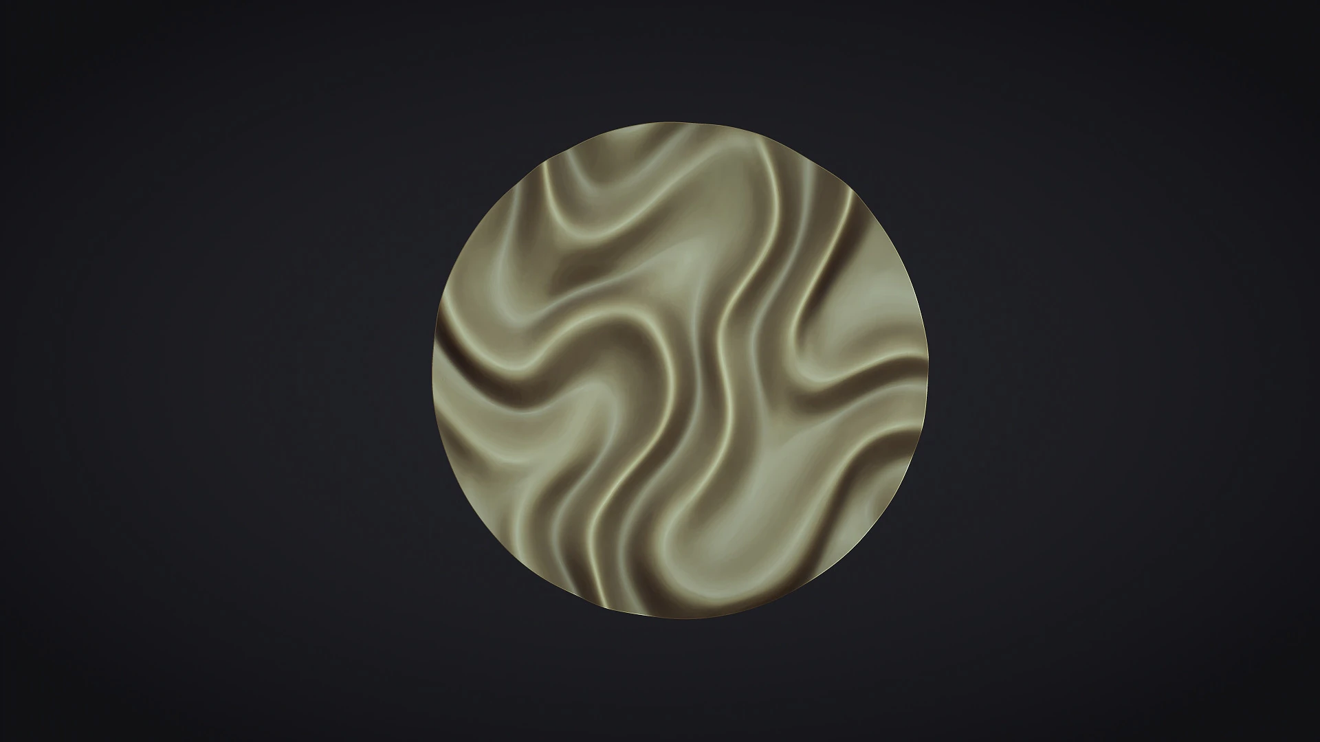 Drapery Circle Wall Art Panel 3D Print Model .c4d .max .obj .3ds .fbx .stl .blend