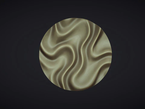 Настінне художнє панно Drapery Circle 3D Принт Модель