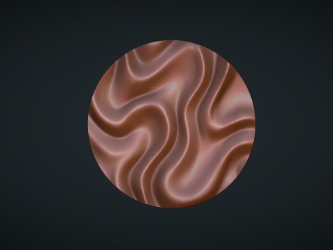 Drapery Circle Wall Art Panel 3D Print Model