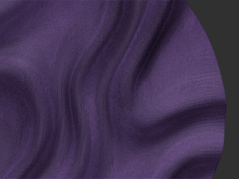 Drapery Circle Wall Art Panel 3D Print Model