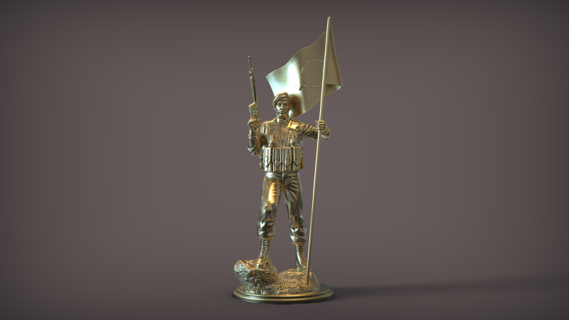 Jandarma Komando Heykeli 3D प्रिंट मॉडल .c4d .max .obj .3ds .fbx .stl .blend 