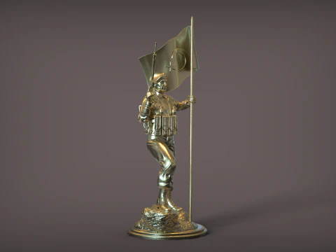 Jandarma Komando Heykeli 3D Print Model