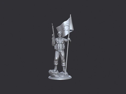 Jandarma Komando Heykeli 3D Print Model