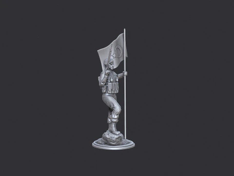 Jandarma Komando Heykeli 3D Print Model