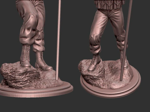 Jandarma Komando Heykeli 3D Print Model