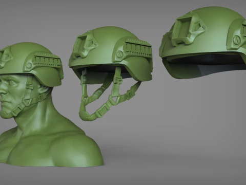 Ballistic Helmet 3D Print Model