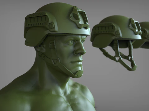 Ballistic Helmet 3D Print Model