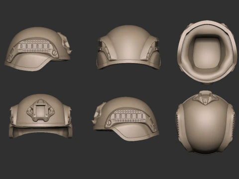 Ballistic Helmet 3D Print Model