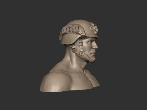 Ballistic Helmet 3D Print Model