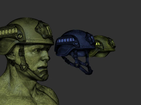 Ballistic Helmet 3D Print Model