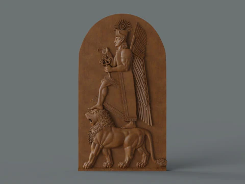 Bas Relief of Haldi 3D Print Model