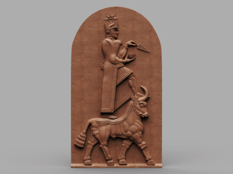 Bas Relief of Teisheba Modèles 3D en vedette