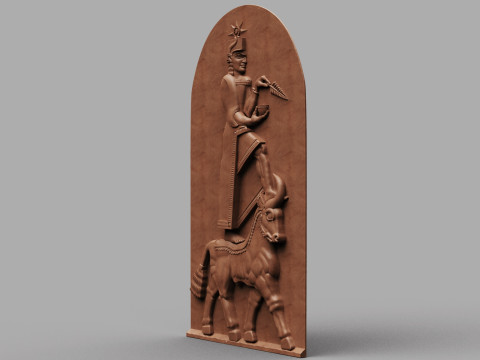 Bas Relief of Teisheba Modèles 3D en vedette