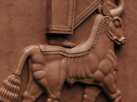 Bas Relief of Teisheba Modèles 3D en vedette