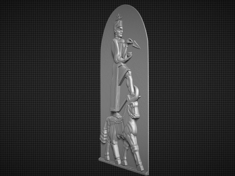 Bas Relief of Teisheba Modèles 3D en vedette