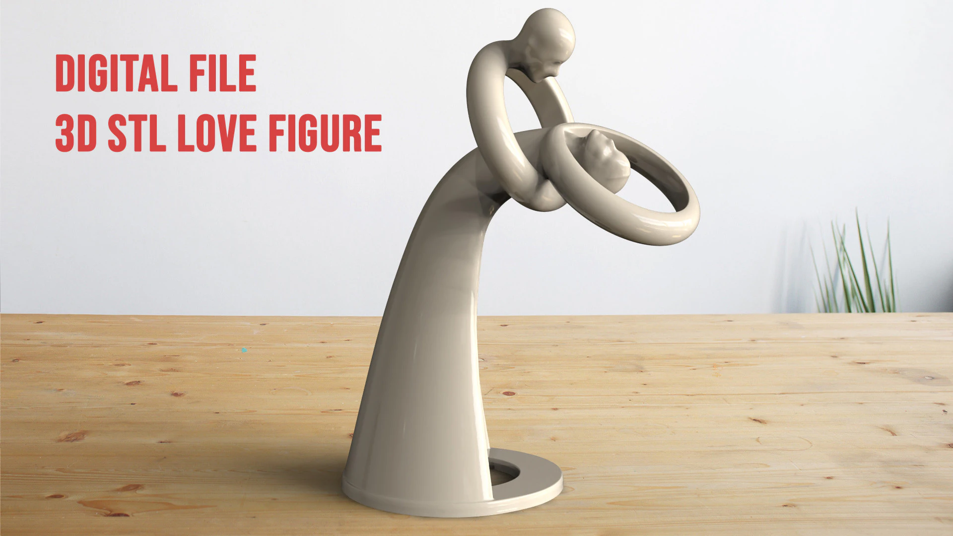 恋人のフィギュア 3Dプリントモデル .c4d .max .obj .3ds .fbx .stl .blend 