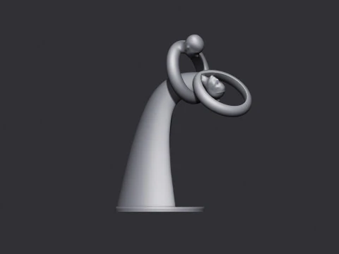 恋人のフィギュア 3Dプリントモデル