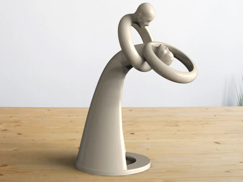 恋人のフィギュア 3Dプリントモデル