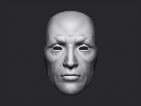 Male Face Mask 3D Print Model