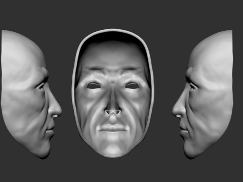 Male Face Mask 3D printmodel