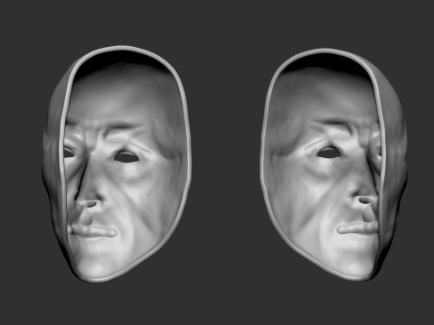 Male Face Mask 3D printmodel